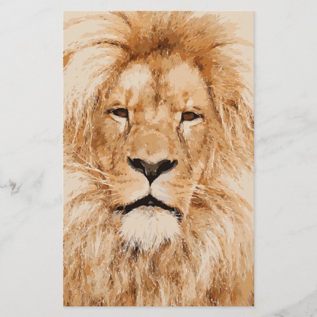 PAPELERÍA RETRATO DE LION (Anverso)