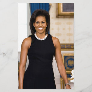 Papelería Retrato oficial de primera señora Michelle Obama