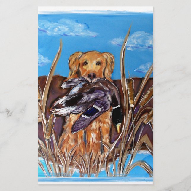 PAPELERÍA RETRIEVER DE ORO (Anverso)