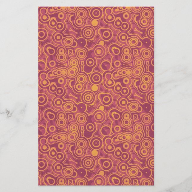 Papelería Retro Circles Scrapbook paper (Anverso)