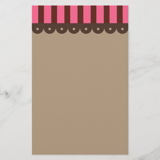 Papelería Retro de Chocolate (Anverso)