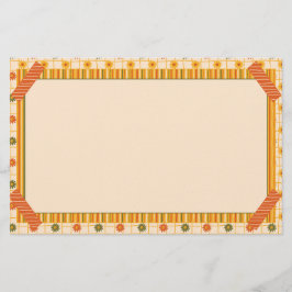 Papelería Retro Spring Hand Drawn Faux Washi Floral Stripe