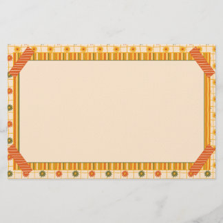 Papelería Retro Spring Hand Drawn Faux Washi Floral Stripe