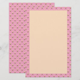Papelería Retro Spring Mano Dibujada Floral Rosa y Crema