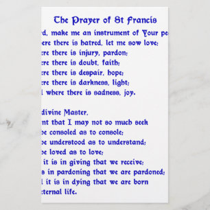 Papelería Rezo de St Francis