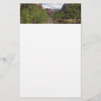 Papelería Río Virgin en primavera en el Parque Nacional Zion