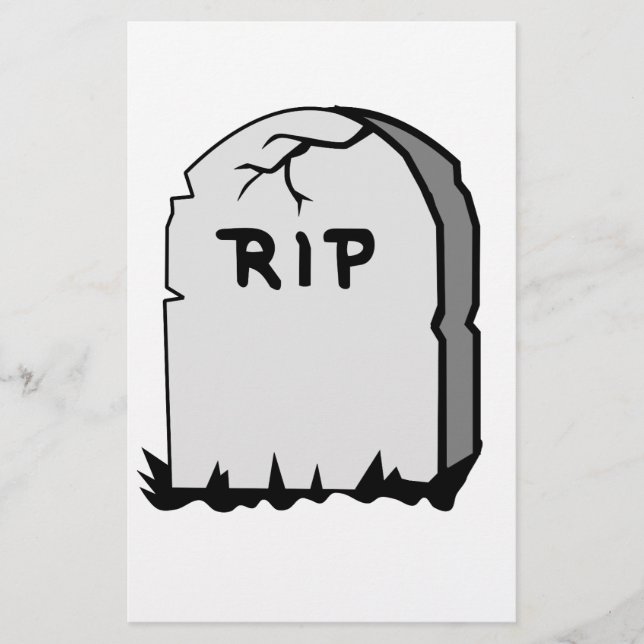 Papelería Rip Head stone (Anverso)