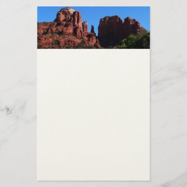 Papelería Roca catedral en el Monumento a Sedona Arizona (Anverso)