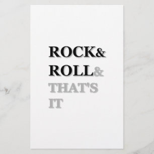 Papelería Rock and Roll y eso es todo