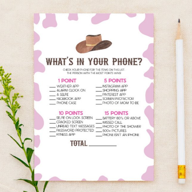Papelería Rodeo de Cowgirl en tu juego de Baby Shower de tel (Subido por el creador)