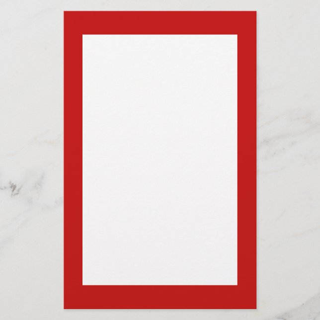 Papelería rojo simple (Anverso)