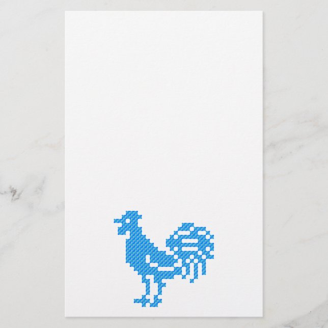 Papelería Rooster azul (Anverso)