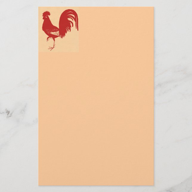 Papelería Rooster Rojo (Anverso)