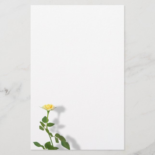 Papelería Rosa amarilla (Anverso)