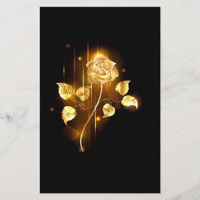 Papelería Rosa de oro (rosa de oro) (Anverso)