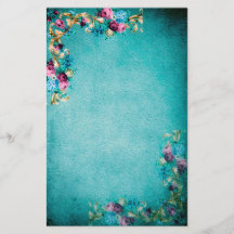 Rosa floral victoriano elegante estampado