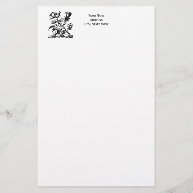 Papelería Rosa heráldico y escudo de Escudo de armas (Anverso)