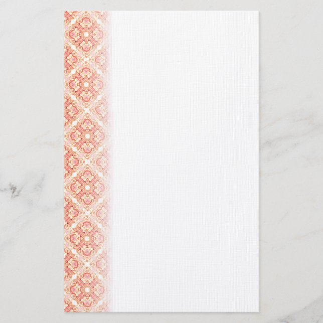 Papelería Rosa Motif Stationery (Anverso)
