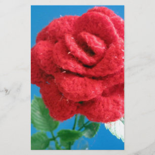 Papelería Rosa roja de algodón