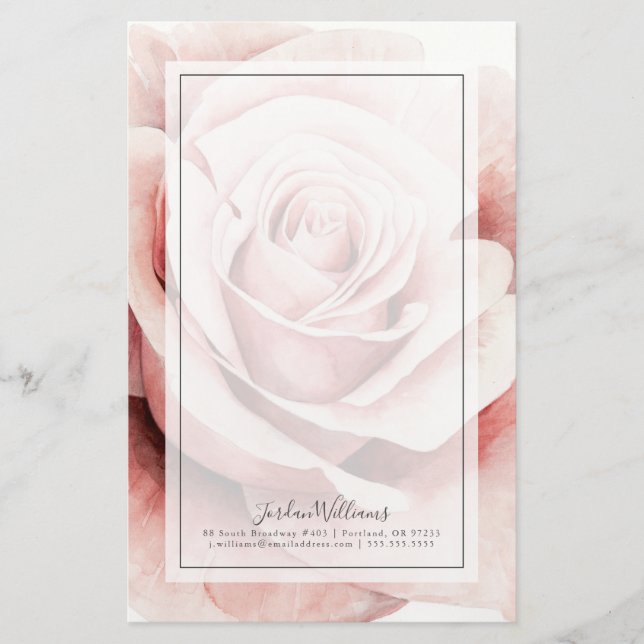Papelería Rosa rosa (Anverso)