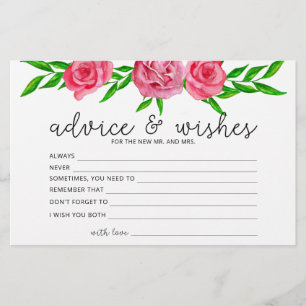 Papelería Rosas consejo y desea ducha de novia