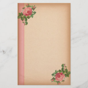 Papelería Rosas del vintage inmóviles