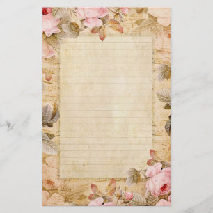 Papelería Rosas del vintage inmóviles