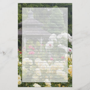 Papelería Rosas en flor y Gazebo Rose Garden en el