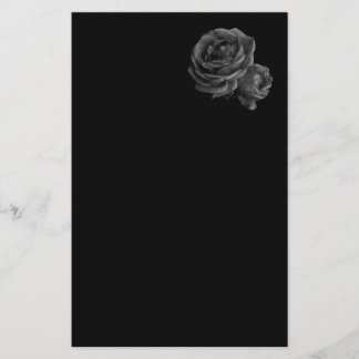 Papelería Rosas negras góticas
