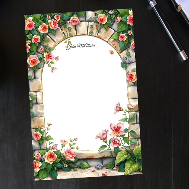 Papelería Rosas románticos en flor de piedra (Subido por el creador)