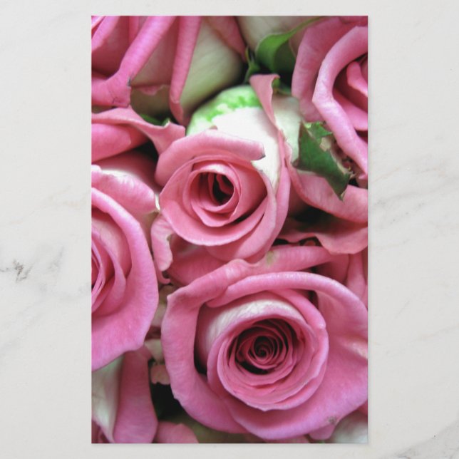 Papelería Rosas rosadas (Anverso)