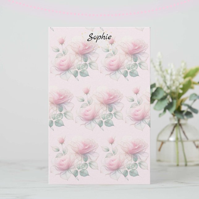 Papelería Rosas rosadas dulces de Chiffon (Subido por el creador)
