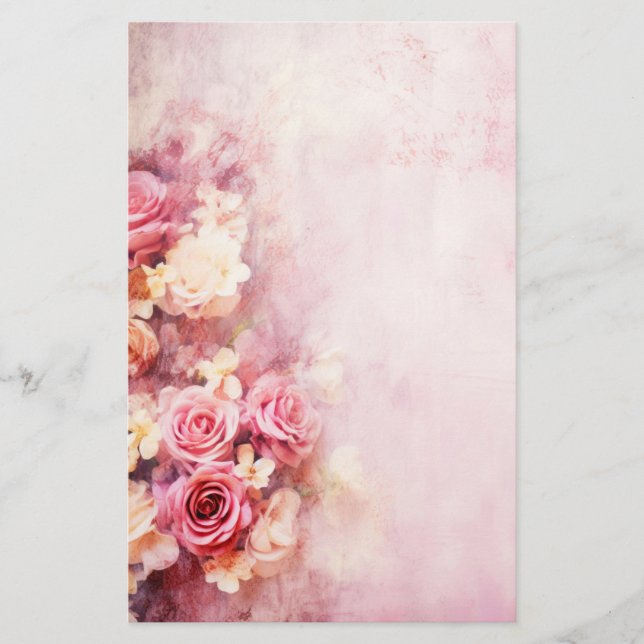 Papelería Rosas rosas rosas antiguas (Anverso)