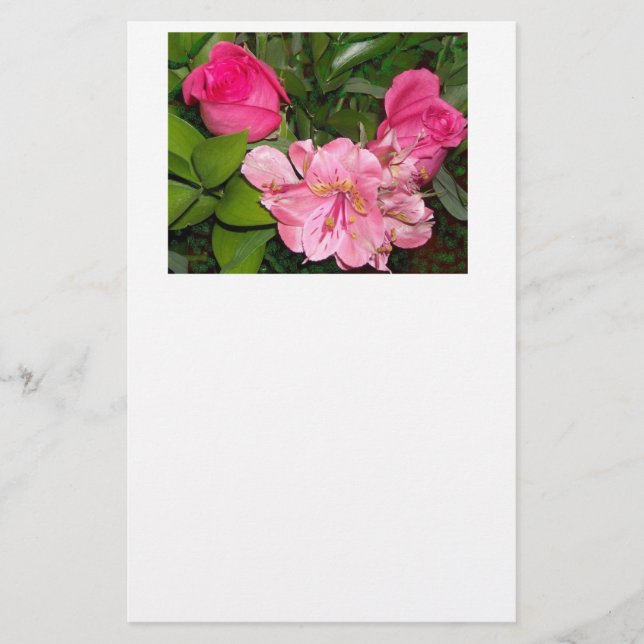 Papelería Rosas y Orquídeas (Anverso)