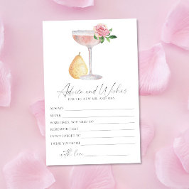 Papelería Rose Prosecco - consejos y deseos para la ducha de