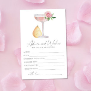 Papelería Rose Prosecco - consejos y deseos para la ducha de