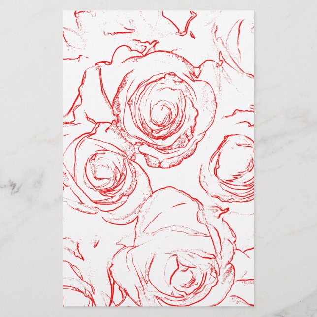 Papelería Roses rojos (Anverso)