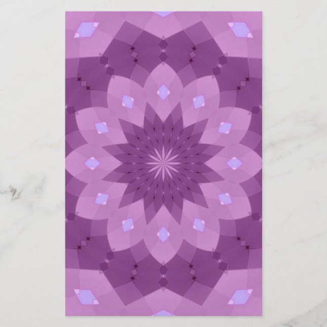 Papelería Rosette morado y rosa (Anverso)