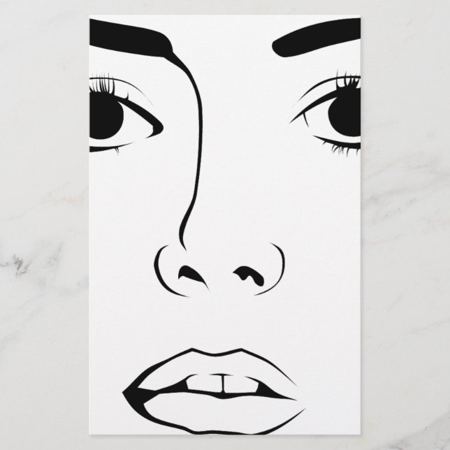 Papelería Rostro de Mujer (Anverso)