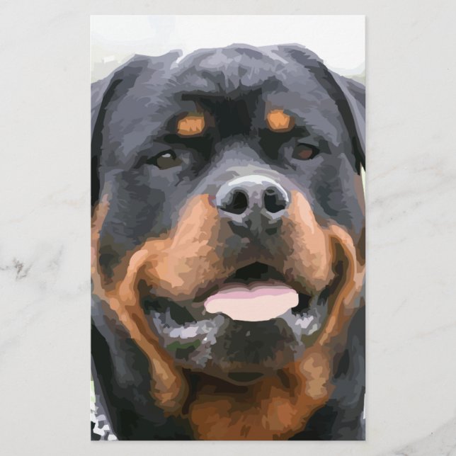 Papelería rottweiler (Anverso)
