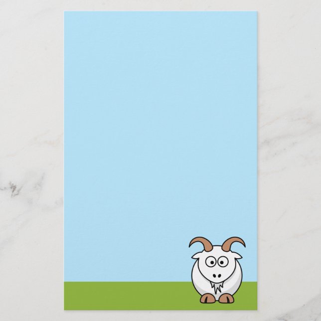 Papelería Saanen Goat (Anverso)