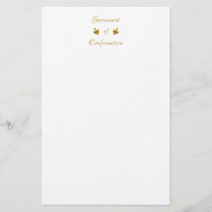 Papelería Sacramento dorado de la Eucaristía y el cáliz
