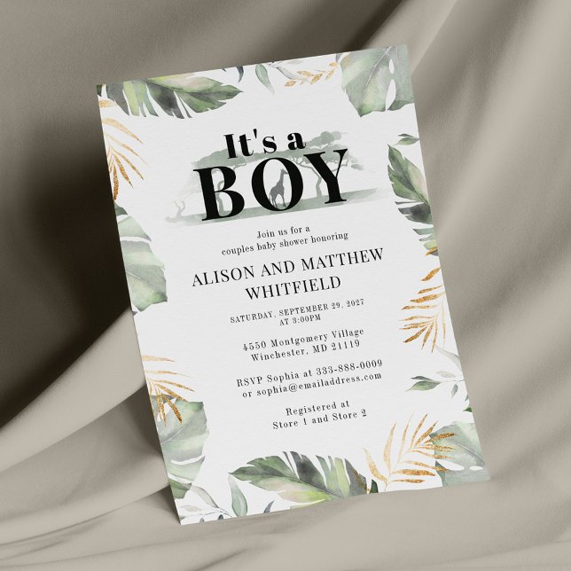 Papelería Safari Selva Presupuestaria Giraffe Baby Shower Bo (Subido por el creador)