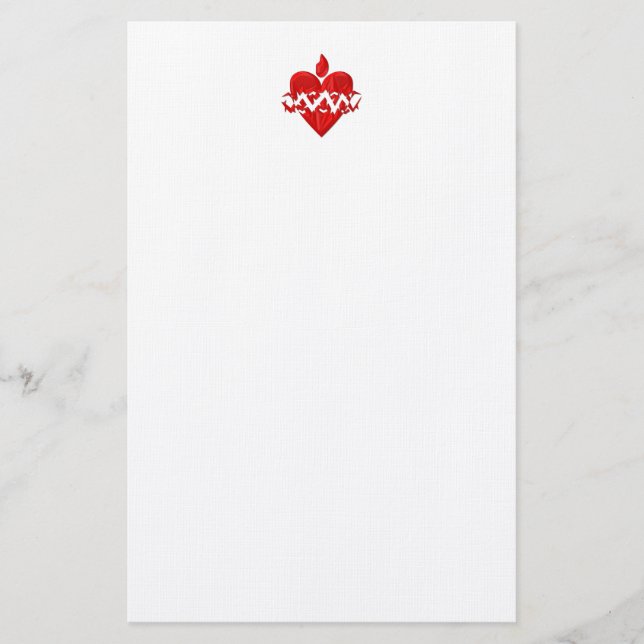 Papelería Sagrado Corazón de Jesús "3-D" (Anverso)