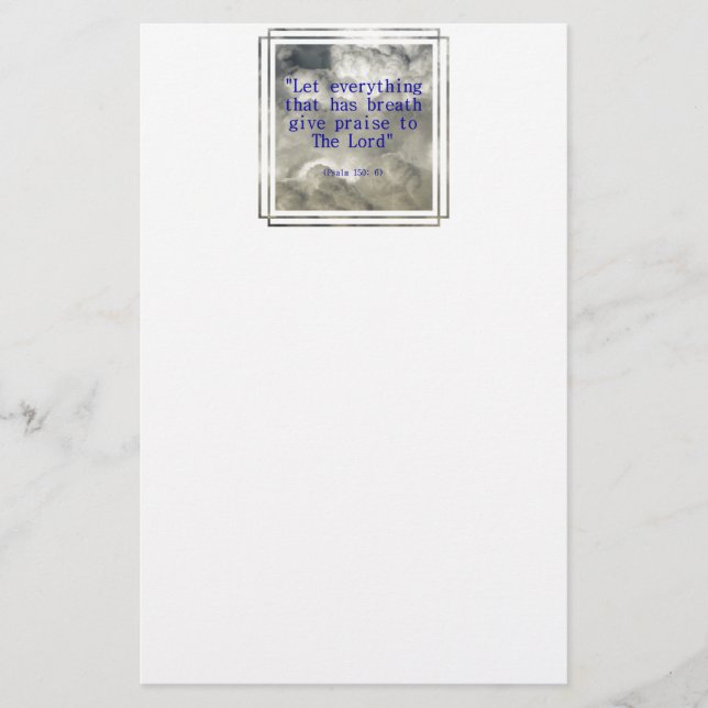 Papelería Salmo 150: 6 (Anverso)