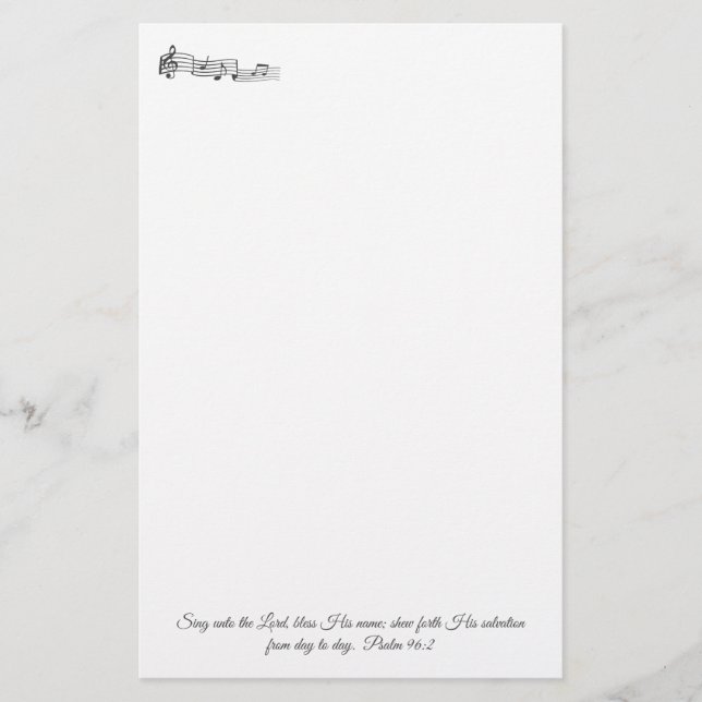 Papelería Salmo 96:2 (Anverso)