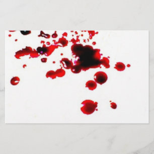 Papelería Salpicadura 2 Halloween espeluznante de la sangre
