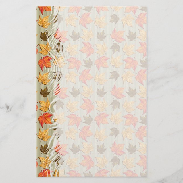 Papelería Saltos del otoño 1 Estacionería (Anverso)