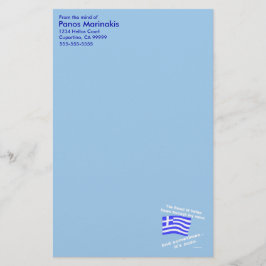 Papelería Sangre de Hellas y Ouzo Personalizada