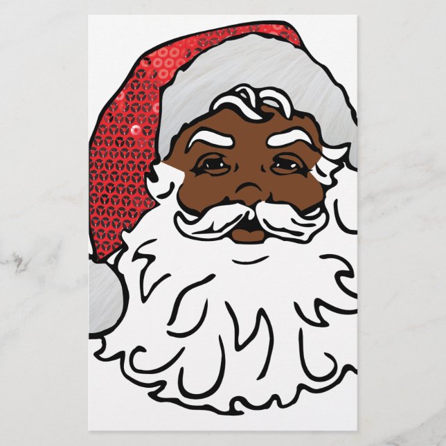 Papelería santa claus negro (Anverso)